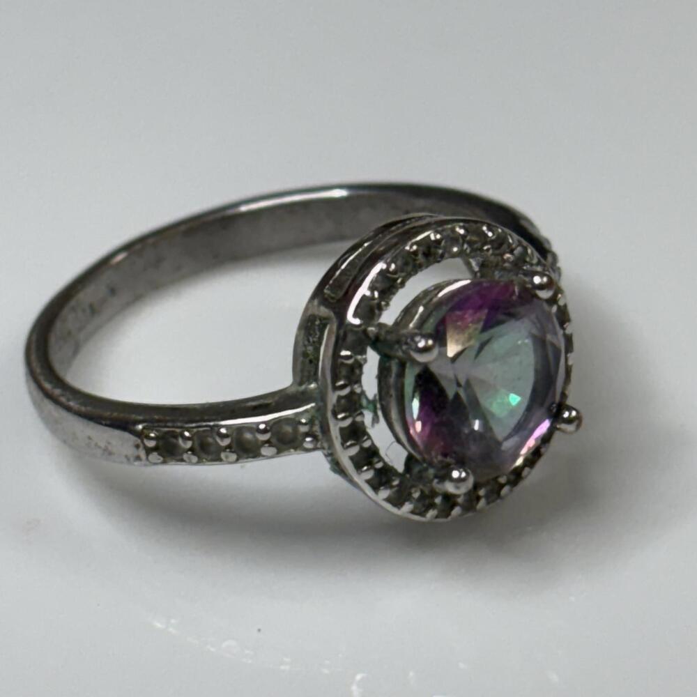 Mystic topaz sterling ring size 9 - Picture 5 of 6